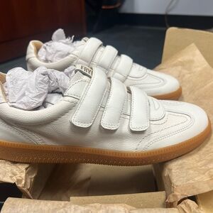 Frye White and Tan Women's Sneakers